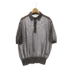 25SS METALIC C/KNIT トップス カットソー グレー /DO OS