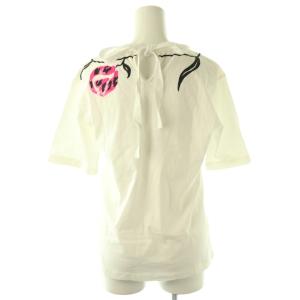 MARNI バックリボンTシャツ カットソー 半袖 コットン 38 白 THJE0220P1USCR28 /NR OS