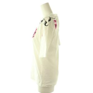 MARNI バックリボンTシャツ カットソー 半袖 コットン 38 白 THJE0220P1USCR28 /NR OS