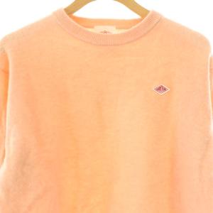 DANTON ウール ニット セーター 長袖 サーモンピンク /NR OS