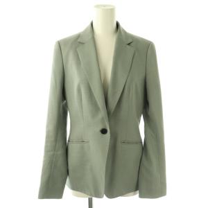 SummerSuit テーラードジャケット アウター 薄手 6 グリーン グレー /NR OS