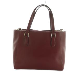 Samantha Thavasa 2WAYバッグ ハンドバッグ ショルダーバッグ レザー ワインレッド /MI OS