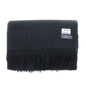 Acne Studios マフラー ウール 黒 ブラック 無地 シンプル /RI OS