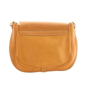 IL BISONTE ショルダーバッグ レザー フラップ ベージュ /MI OS