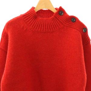 MHL. 24AW BRITISH WOOL ニット セーター ウール 2 レッド /DO OS