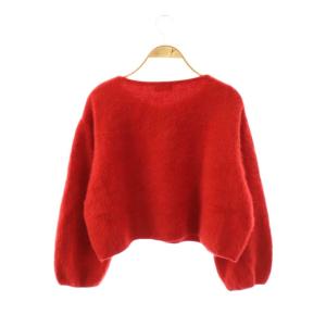 BALLSEY 24AW フォックスカシミヤVネックプルオーバーニット セーター S レッド /DO OS