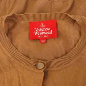 Vivienne Westwood RED LABEL オーブ刺繍 カーディガン ニット 長袖 クルーネック 02 ブラウン /MY OS