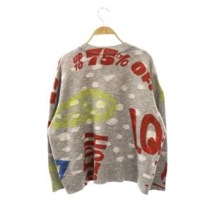 Vivienne Westwood RED LABEL Blizzard Print ニットプルオーバー 00 グレー マルチカラー