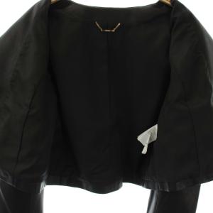 CELFORD 23AW フェイクレザージャケット ノーカラー 36 ブラック /HK OS