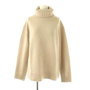 JADE タートルネック プルオーバー ニット セーター ウール カシミヤ ベージュ /CX OS
