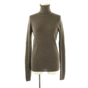 リブタートルネック ニット セーター プルオーバー ウール グレージュ /CX OS