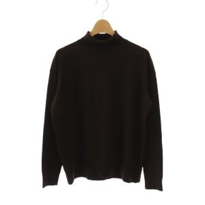 23AW WONDER タートルネックプルオーバー ニット セーター 長袖 ブラウン /HK OS