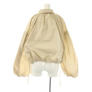 Diagram GRACE CONTINENTAL 24AW タフタギャザーシャツ ブラウス 36 ベージュ /ES OS