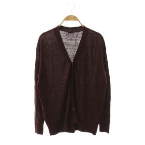 25SS BRONZER RICH CACHE カーディガン ニット 長袖 リネン シルク混 茶 25080500422010