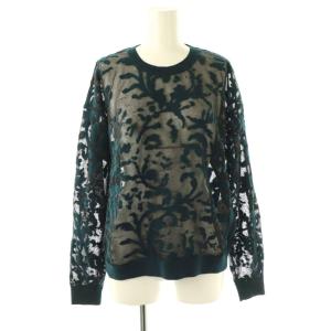 アメリ AMERI DEVORER FLOWER SHEER TOP ニット プルオーバー シアー F