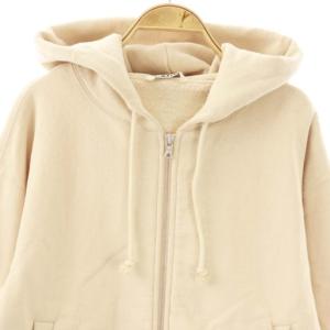 AURALEE 25AW SMOOTH SOFT BD SWEAT ZIP PARKA 0 ライトベージュ