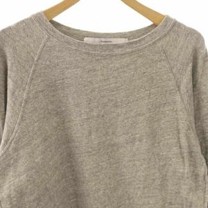 Framework 23AW NEWスラブベアテンプルオーバー カットソー グレー /DO OS