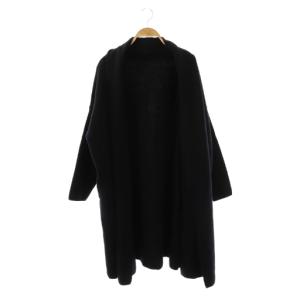 23AW SMOOTH KNIT GOWN MIDI ニットコート ウール ネイビー /DF OS
