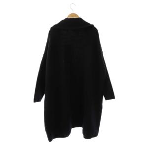 MUSE de Deuxieme Classe 23AW SMOOTH KNIT GOWN MIDI ニットコート ウール ネイビー /DF OS