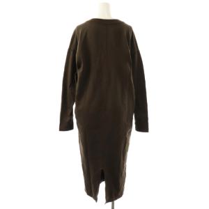 Deuxieme Classe ジャージーワンピース ロング ブラウン /HK OS