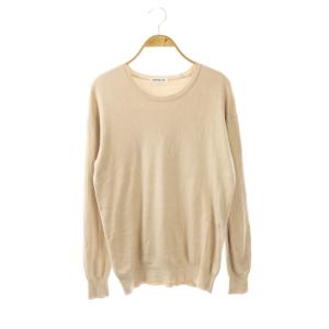 EVERYDAY クルーネックプルオーバー ニット セーター 長袖 ベージュ /HK OS