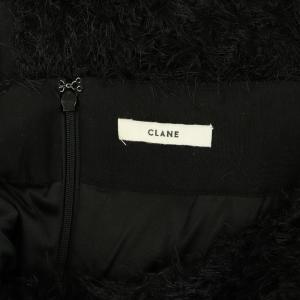CLANE FRINGE LONG SKIRT フリンジロングスカート タイト 0 ブラック /MY OS