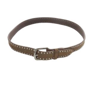 White house Cox B2208 STUDDED BELT ベルト スタッズ レザー 32/80 ブラウン /YO25