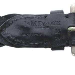 J&M DAVIDSON ベルト メッシュ レザー 36/90 ブラック /YO24 SH