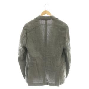 LARDINI ウールリネン テーラードジャケット 46 グレー JK515
