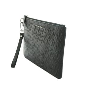 MICHAEL KORS エンボスロゴクラッチバッグ セカンド ロゴ 黒 ブラック /AQ OS SH