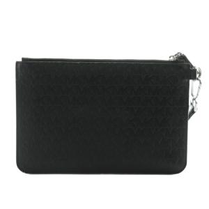 MICHAEL KORS エンボスロゴクラッチバッグ セカンド ロゴ 黒 ブラック /AQ OS SH
