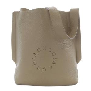 GUSCIO レザー ワンショルダーバッグ ベージュ