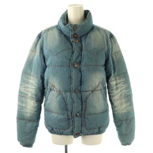 デニム ダウンジャケット アウター S ブルー /DF OS