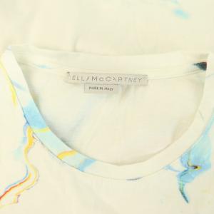 STELLA McCARTNEY 2001. ロゴ 総柄 半袖 Tシャツ 34 ホワイト /MY OS