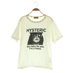 RISKY FOR YOU Tシャツ 半袖 スタッズ プリント F ホワイト /MY OS