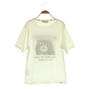 HYSTERIC GLAMOUR RISKY FOR YOU Tシャツ 半袖 スタッズ プリント F ホワイト /MY OS