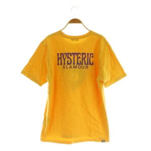 HYSTERIC GLAMOUR HYS DEAD BEAR Tシャツ 半袖 プリント M イエロー /MY OS