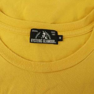 HYSTERIC GLAMOUR HYS DEAD BEAR Tシャツ 半袖 プリント M イエロー /MY OS