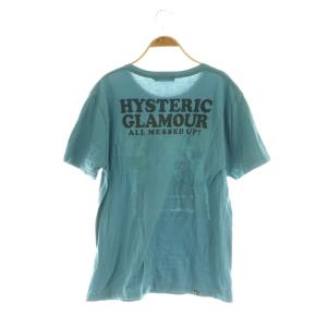 HYSTERIC GLAMOUR プリントTシャツ 半袖 L ブルー /MY OS