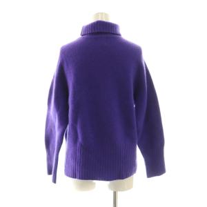 Spick&Span 24AW タートルネックプルオーバーウール カシミヤ混 紫 パープル /SS OS