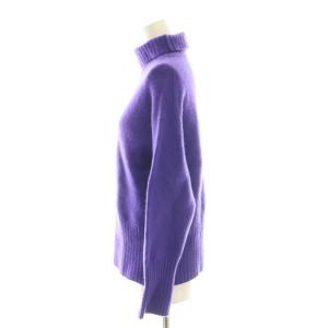 Spick&Span 24AW タートルネックプルオーバーウール カシミヤ混 紫 パープル /SS OS