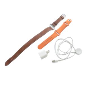 Apple Watch レザーバンドシンプルトゥール ラバーバンド 充電器 セット C刻印 ブラウン
