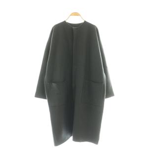 23AW ウールノーカラーコート アウター スナップボタン F チャコール /CX OS