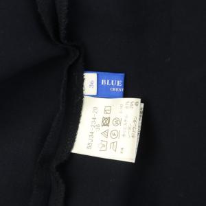BLUE LABEL CRESTBRIDGE 23AW マットストレッチポプリンジャンパードレス ワンピース ロング ノースリーブ 36 ネイビー /MY