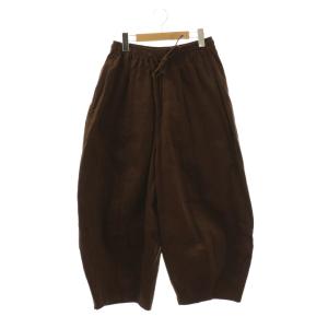 ワイドパンツ バルーンパンツ コーデュロイ ダークブラウン /ES OS