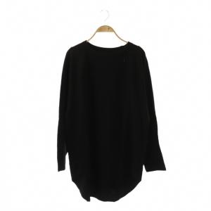 長袖カットソー チュニック S ブラック /ES OS