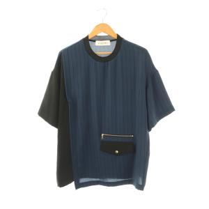 STUDIOUS別注 WIDE STRIPE COMBI POトップス プルオーバーシャツ カットソー