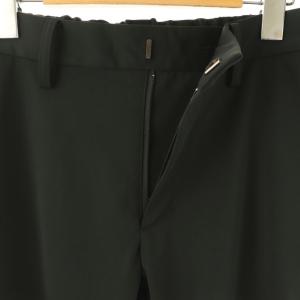 ATTACHMENT ウエストゴムイージーパンツスラックスパンツ テーパード 2 ブラック /HK OS SH