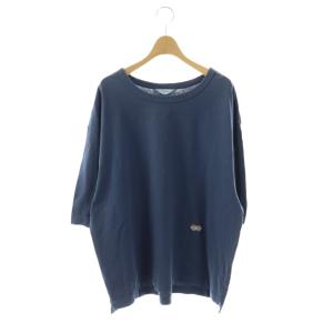 FRUIT OF THE LOOM L/S T-SHIRT Tシャツ カットソー OS ネイビーブルー