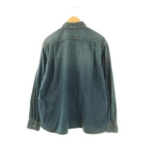 sacai デニムシャツ 長袖 前開き インディゴ /NR OS SH